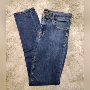 Express Dark Blue Straight Leg Jeans
